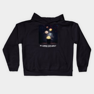 Coffee is my world ☺️ Kids Hoodie